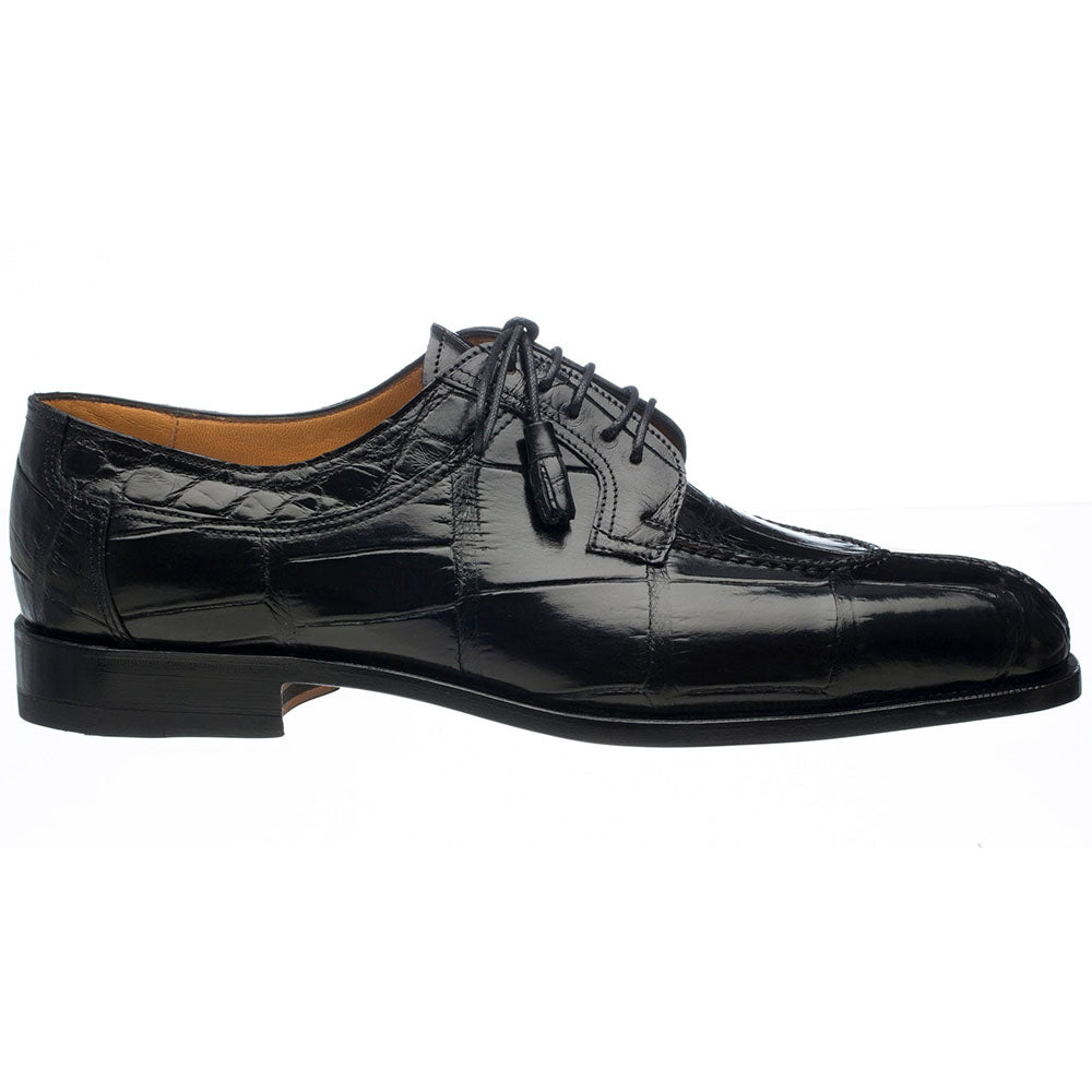 Ferrini Ramp Ferrini 3520 Belly Alligator Split Toe Shoes Black | MensDesignerShoe.com