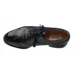 Ferrini 3673 Belly Alligator Wingtip Shoes Black