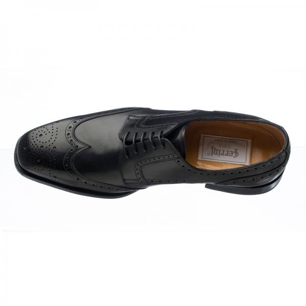 Ferrini 3704 / 160 French Calfskin Wingtip Brogues Black