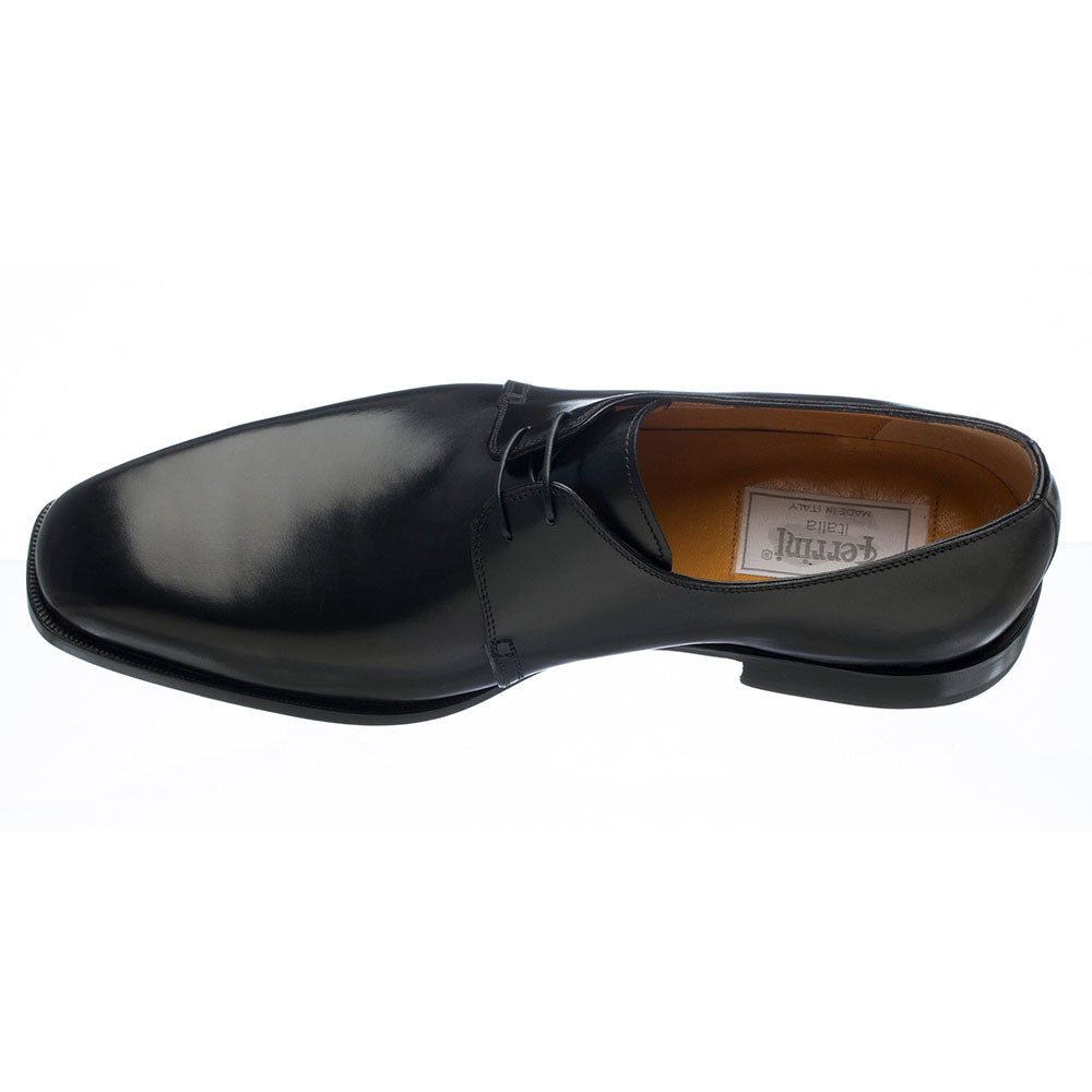Ferrini 3786 French Calfskin Plain Toe Shoes Black