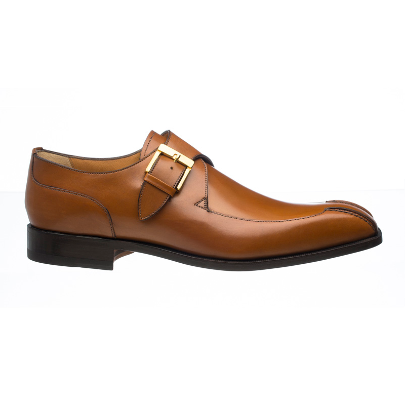 Ferrini 3873 / 169 French Calfskin Monk Strap Shoes Brown
