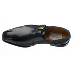 Ferrini 3873 French Calfskin Single Monkstrap Shoes Black