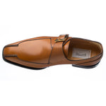 Ferrini 3873 French Calfskin Single Monkstrap Shoes Brown