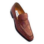 Ferrini 3877 Crocodile Loafers Cognac