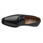 Ferrini 3877 French Calfskin Apron Toe Loafers Black