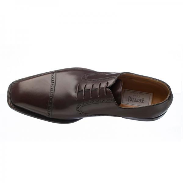 Ferrini 3922 French Calfskin Cap Toe Oxfords Brown