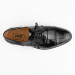 Ferrini 4288 Belly Alligator Cap Toe Shoes Black
