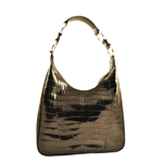 Ferrini AB5191BL Link Alligator Purse Black