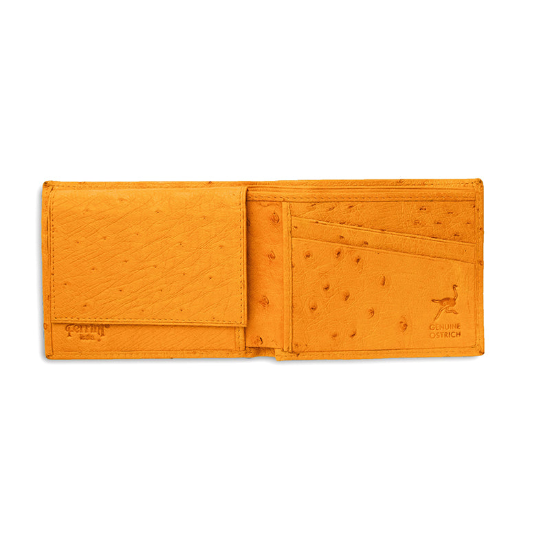 Ferrini AA8BFBP Smooth Ostrich Billfold Buttercup