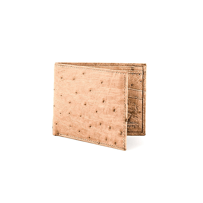 Ferrini AA8BFOX Smooth Ostrich Billfold Oryx