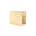 Ferrini AA8BFWW Smooth Ostrich Billfold Winter White