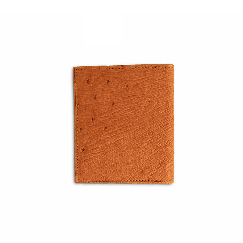 Ferrini AA8MCCG Smooth Ostrich Money Clip Cognac