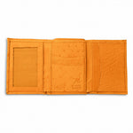 Ferrini AA8TFBP Smooth Ostrich Trifold Buttercup