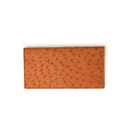Ferrini AACKCG Full Quill Ostrich Checkbook Cognac