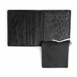 Ferrini AAMCBL Full Quill Ostrich Money Clip Black