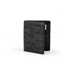 Ferrini AAMCBL Full Quill Ostrich Money Clip Black