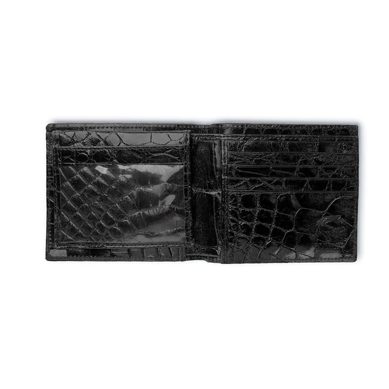 Ferrini ABBBFBL Full Alligator Billfold Black