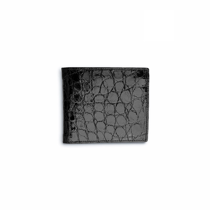 Ferrini ABBBFBL Full Alligator Billfold Black