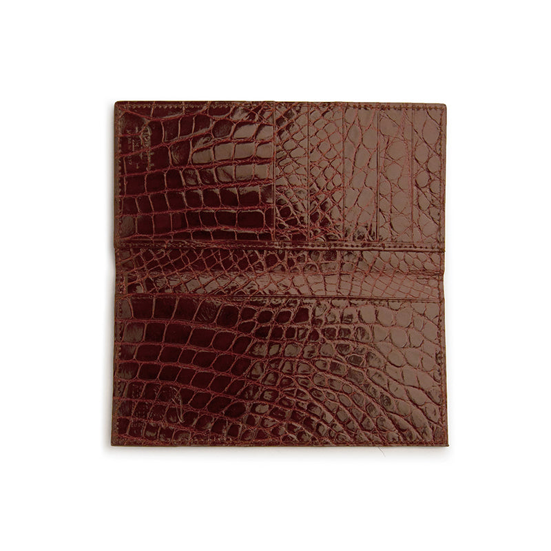 Ferrini ABBCKCG Full Alligator Checkbook Cognac