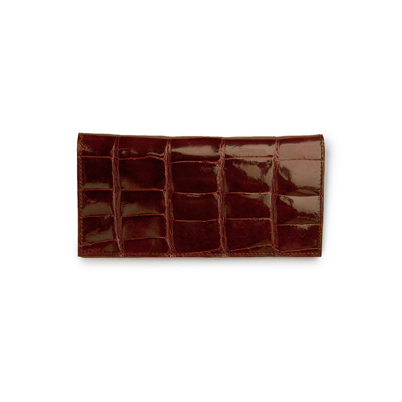 Ferrini ABBCKCG Full Alligator Checkbook Cognac