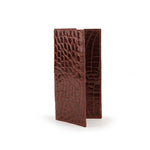 Ferrini ABBCKCG Full Alligator Checkbook Cognac
