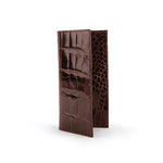 Ferrini ABBCKTM Full Alligator Checkbook Chocolate