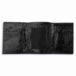 Ferrini ABBTFBL Full Alligator Trifold Black