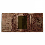 Ferrini ABBTFTM Full Alligator Trifold Chocolate