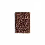 Ferrini ABBTFTM Full Alligator Trifold Chocolate