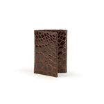 Ferrini ABBTFTM Full Alligator Trifold Chocolate