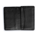 Ferrini ABCCBL Alligator Card Holder Black