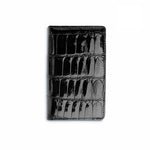 Ferrini ABCCBL Alligator Card Holder Black