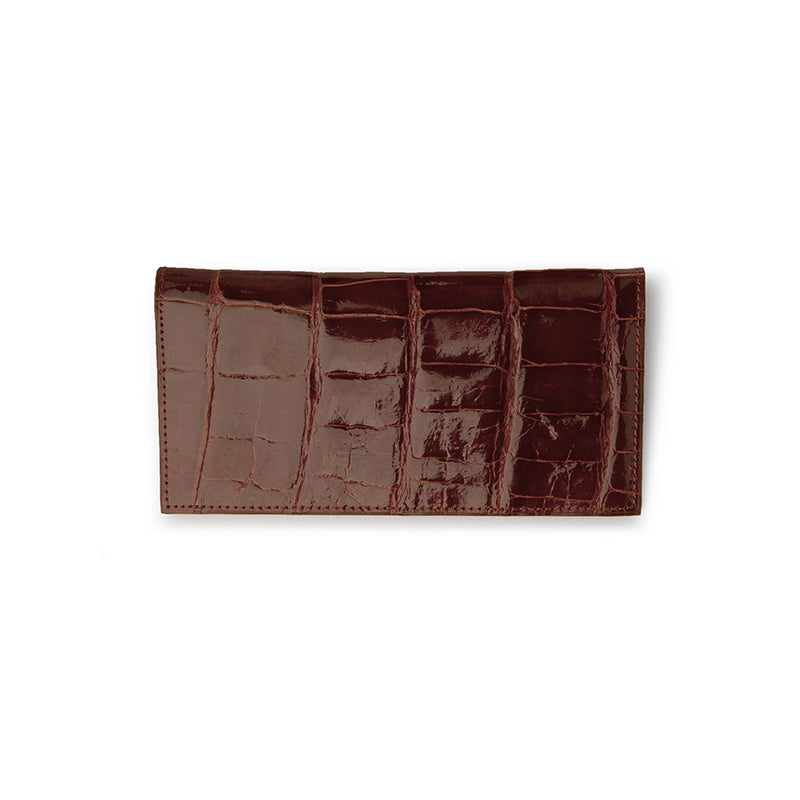 Ferrini ABCKCG Alligator Checkbook Cognac