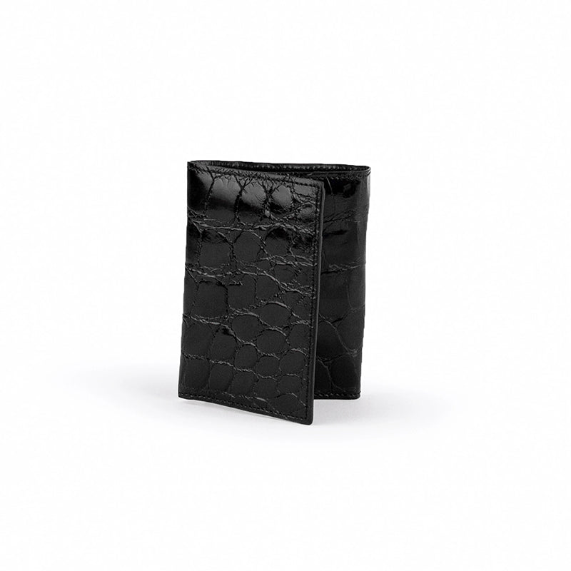 Ferrini ABTFBL Alligator Trifold Black