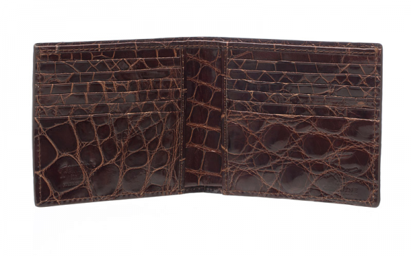 Ferrini Full Alligator Hipster Wallet