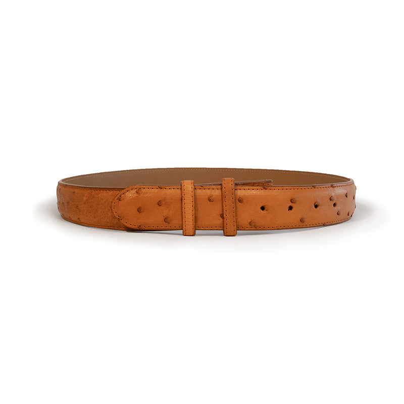 Ferrini BA1CG Full Quill Straight Belt Cognac