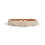 Ferrini BA1WW Full Quill Straight Belt Winter White
