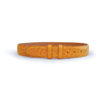 Ferrini BA5BP Ostrich Patch Straight Belt Buttercup