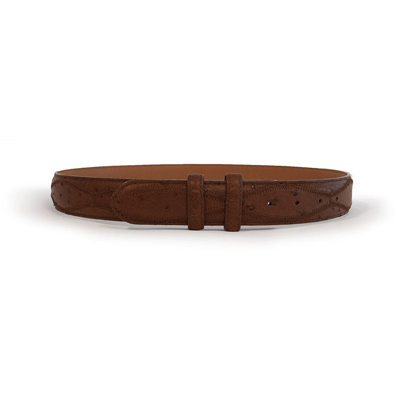 Ferrini BA5KG Ostrich Patch Straight Belt Kango