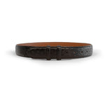 Ferrini BA8BL Smooth Ostrich Straight Belt Black