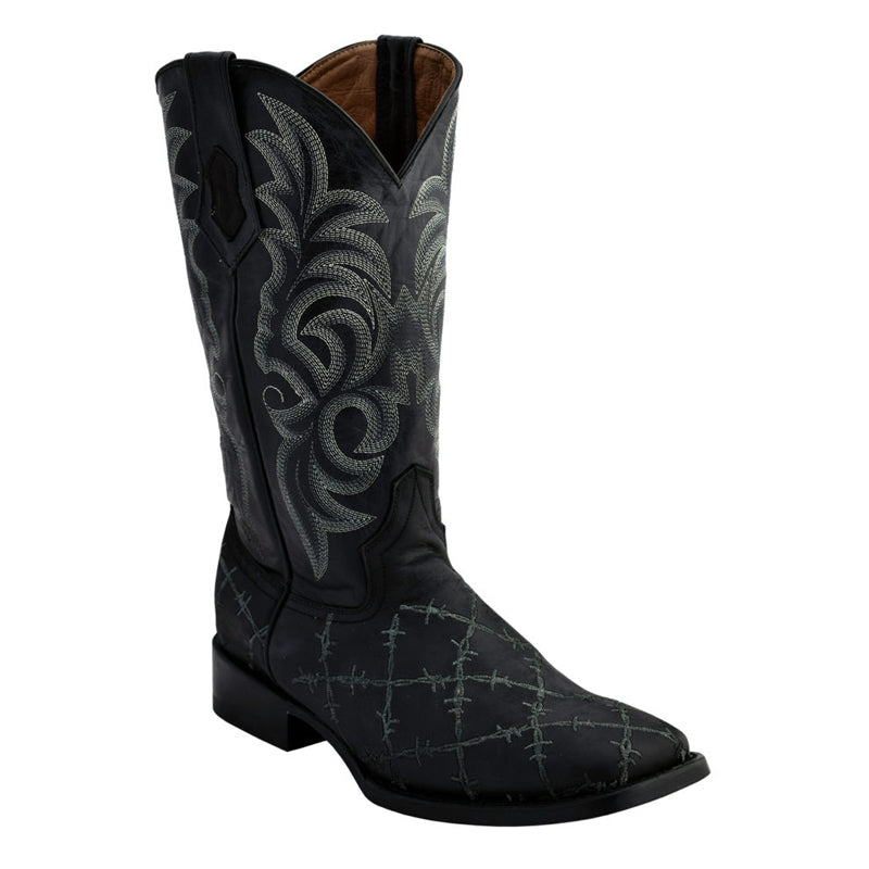Ferrini Barbed 11293-04 Cowhide Boots Black
