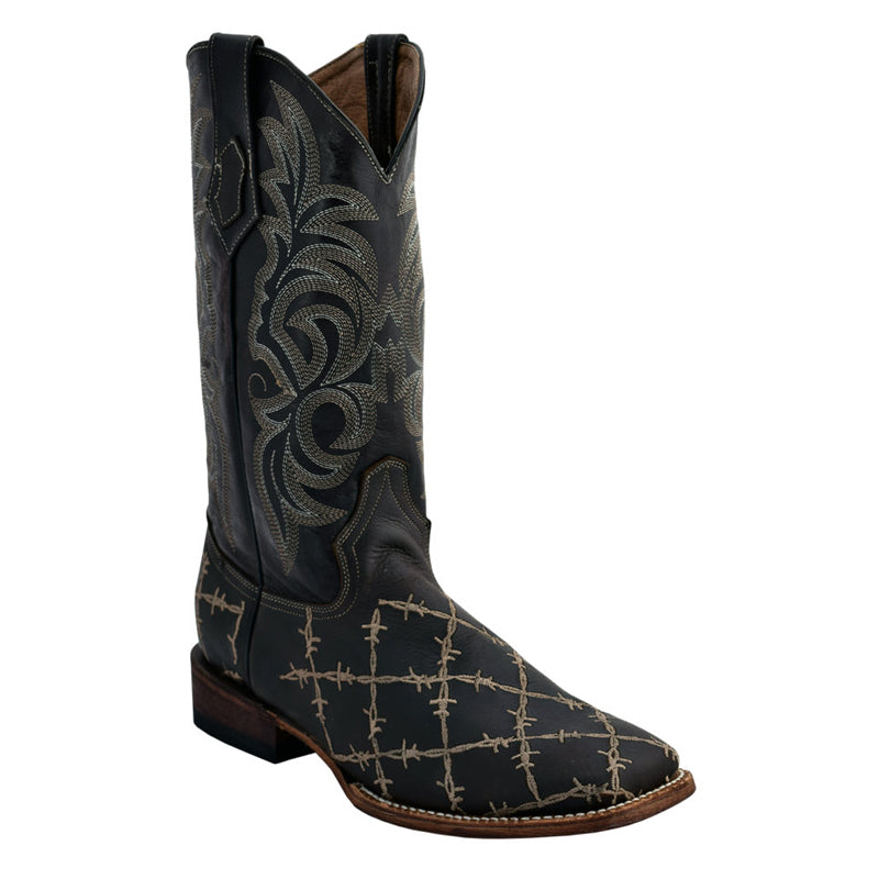 Ferrini Barbed 11293-59 Cowhide Boots Dark Chocolate