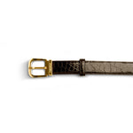 Ferrini BB6BL Alligator Straight Belt Black