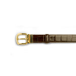 Ferrini BB6NI Alligator Straight Belt Nicotine