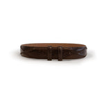 Ferrini BD5NI Lizard Patch Straight Belt Nicotine