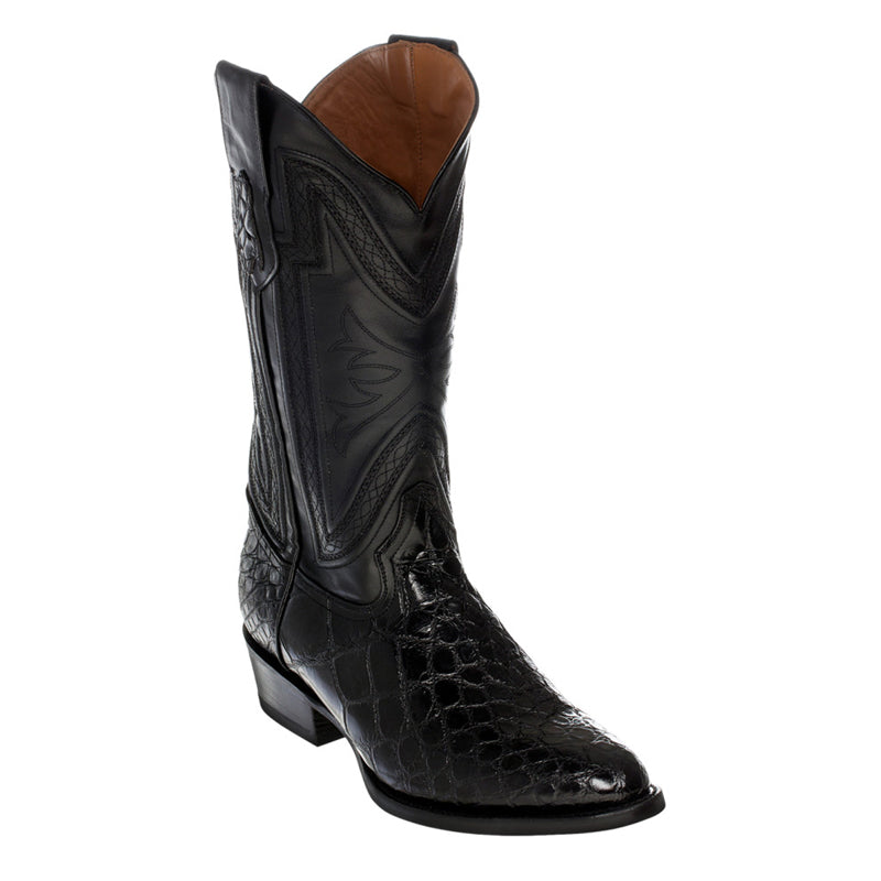 Ferrini Belly Alligator 10711-04 Exotic Boots Black