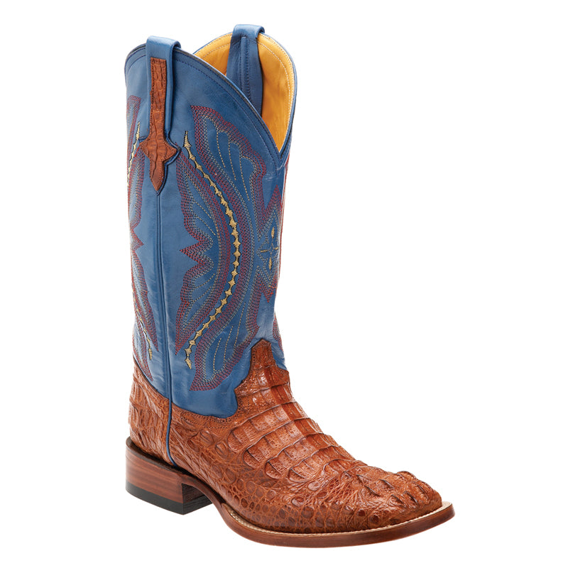 Ferrini Caiman 10493-02 Exotic Boots Cognac