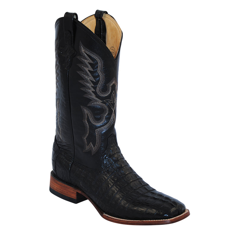 Ferrini Caiman 10493-04 Exotic Boots Black
