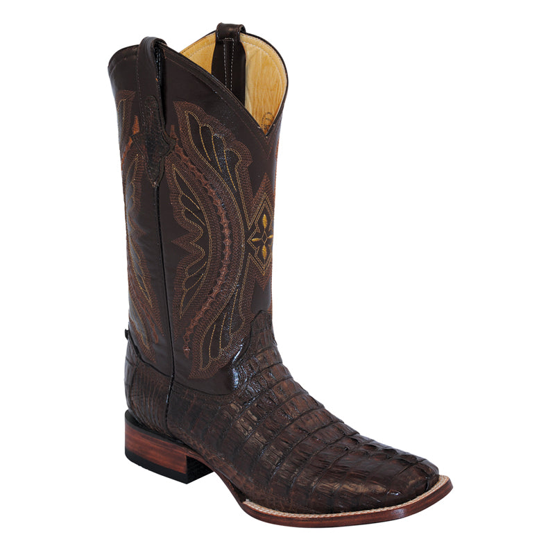 Ferrini Caiman 10493-09 Exotic Boots Chocolate