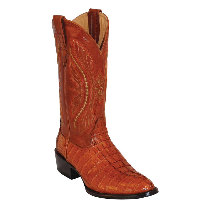 Ferrini Caiman Tail 10311-02 Exotic Boots Cognac